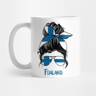 Finland girl, Finland Flag, Finland gift heritage, Finns girlfriend, Finnish Mug